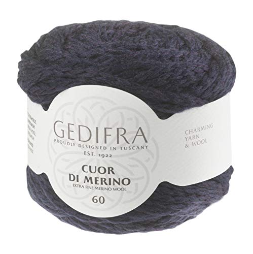 Gedifra Cuor Di Merino 60 9810003-00221 aubergine Handstrickgarn, Merinowolle, Schurwolle von Gedifra