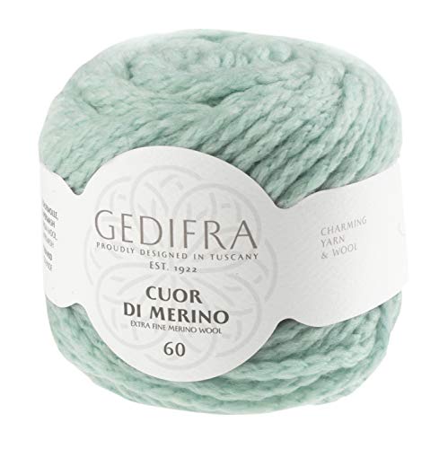 Gedifra Cuor Di Merino 60 9810003-00230 mintgrün Handstrickgarn, Merinowolle, Schurwolle von Gedifra