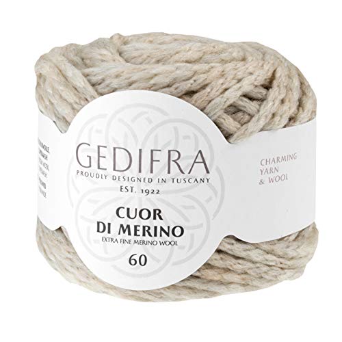 Gedifra Cuor Di Merino 60 9810003-00233 sand Handstrickgarn, Merinowolle, Schurwolle von Gedifra