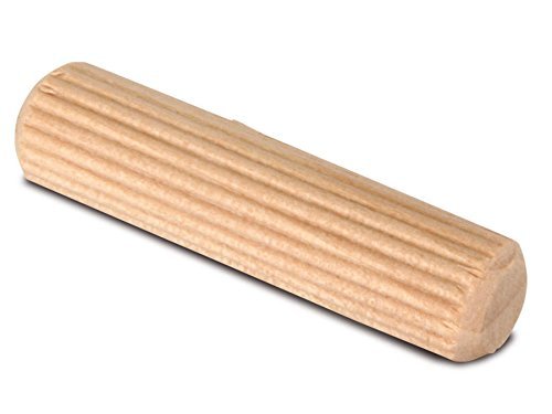 100 Stück - Möbelverbinder Riffeldübel Lang-Holzdübel Buche | Dübel Ø 10 mm | Länge: 40 mm | geriffelter Holzdübel fertigt nach DIN 68150 | Möbelbeschläge von GedoTec® von Gedotec