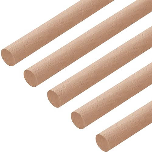 Gedotec Buchen-Rundstab glatt | Rundhölzer | Bastelstäbe 30 x 2000 mm | 5 Stück | Holzstäbe aus Buchenholz zum Basteln | Rundstab aus Massiv-Holz rund | Bastelstäbe für Holzbau-Stöcke | Holzstäbchen Gedotec Buchen-Rundstab glatt | Rundhölzer | Bastelstäbe 30 x 2000 mm | 5 Stück | Holzstäbe aus Buchenholz zum Basteln | Rundstab aus Massiv-Holz rund | Bastelstäbe für Holzbau-Stöcke | Holzstäbchen von Gedotec