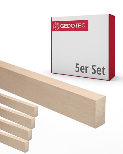 Gedotec Holzleisten zum basteln - Holzbretter zum bauen aus Buchen-Holz 95 cm | 5 Stück 29x47x950 mm | BASIC | vielseitiges Holz zum Basteln und Bauen von verschiedenen Objekten | Fensterbank holz Gedotec Holzleisten zum basteln - Holzbretter zum bauen aus Buchen-Holz 95 cm | 5 Stück 29x47x950 mm | BASIC | vielseitiges Holz zum Basteln und Bauen von verschiedenen Objekten | Fensterbank holz von Gedotec