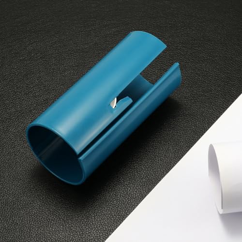 Geschenkpapierschneider Geschenkpapierschneider Einfach Schnell Sicher Rollschneider Fingersicherheit Cutter Papier Coupon Weihnachten Geschenk Urlaub Geschenkpapier Cutter Werkzeuge (Blau) von Gehanico