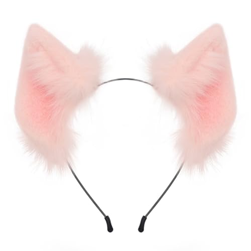 Haarreif Haarband Kopfschmuck Plüschtier Schweineohren Zubehör für Damen Mädchen weiblich Cosplay Party Kostüm (1 STK) von Gehanico