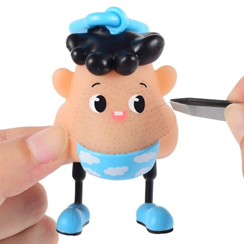 Hair Pulling Disorder Blackhead Toy | Haarzupfspielzeug mit Pinzette | Haarzupfspielzeug | Antistress Toy für Kinder Erwachsene Mitgebsel Gastgeschenke Kindergeburtstag Geschenk (Stier) von Gehanico