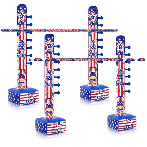 Gejoy Aufblasbares Limbo-Spiel zum 4. Juli, 150 cm, patriotischer Unabhängigkeitstag, Partyspiel, rot, weiß, blau, Stern, USA-Flagge, aufblasbare Limbo für Erwachsene, Innen- und Außenbereich, Hof Gejoy Aufblasbares Limbo-Spiel zum 4. Juli, 150 cm, patriotischer Unabhängigkeitstag, Partyspiel, rot, weiß, blau, Stern, USA-Flagge, aufblasbare Limbo für Erwachsene, Innen- und Außenbereich, Hof von Gejoy
