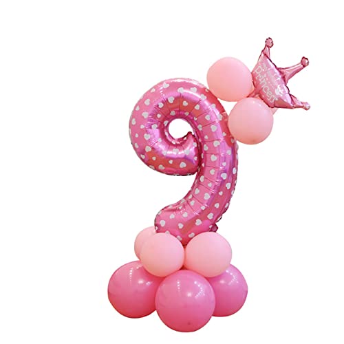 Pastell Luftballons Zoll Party Geburtstag Folienballons Digital DIY Dekoration 32 Partyballons Home Decor Braut und Luftballons (J, Einheitsgröße) von Gelb&Schwarz