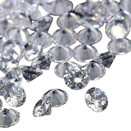 Gelirda 1000 Stück 2,5 mm transparente Cabochons mit flacher Rückseite und spitzem Kegel, Kristall, Zirkonia, facettierte Cabochons für Schmuckherstellung, Verzierung Gelirda 1000 Stück 2,5 mm transparente Cabochons mit flacher Rückseite und spitzem Kegel, Kristall, Zirkonia, facettierte Cabochons für Schmuckherstellung, Verzierung von Gelirda