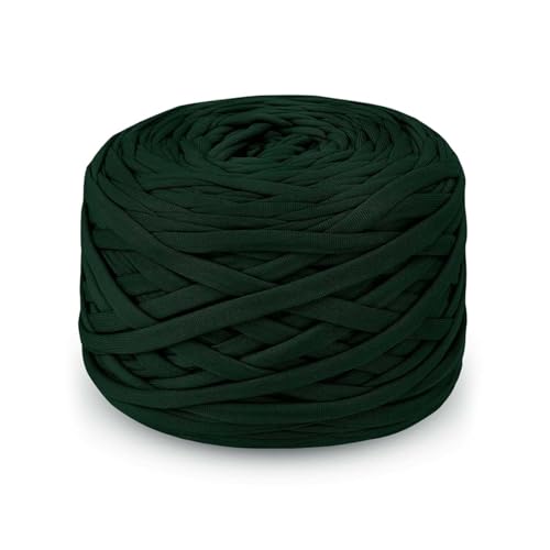 T-Shirt Garn, 285g, Strickgarn, Häkelgarn, Textilgarn zum Häkeln für Körbe Bändchengarn Polyester Rope Garn zum Häkeln Häkelkorb Taschen Teppiche Wandbehang Makramee, DIY-Kunsthandwerk von GeluEla