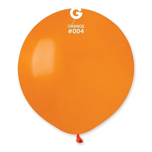 Gemar 48,3 cm Standard-Latexballon, Orange, 10 Stück von Gemar