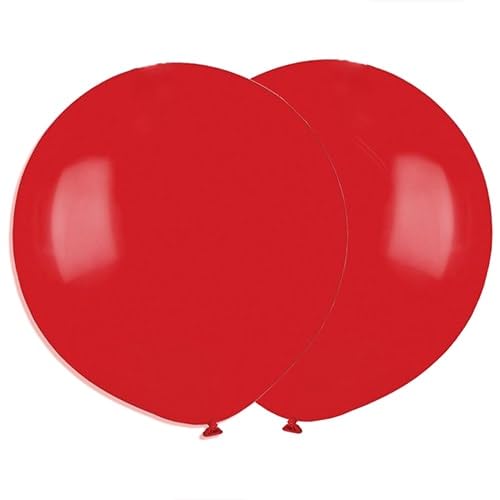 Biobasierte Luftballons aus Naturkautschuk, Latex, 48 cm, 25 Stück (rot) von Gemar