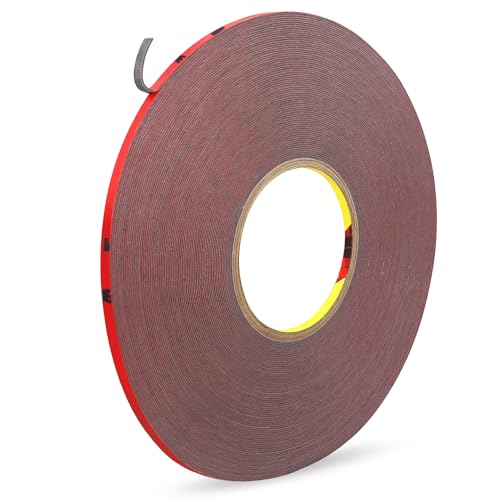 Gemi 3 M Doppelseitiges Klebeband Extra Stark 3mm x 33m Klebeband Doppelseitig Extra Stark,Starkes Doppelseitiges Klebeband 3 M Wasserfest für Wand und LED-Streifen Auto,aus 3M VHB Klebebands von Gemi