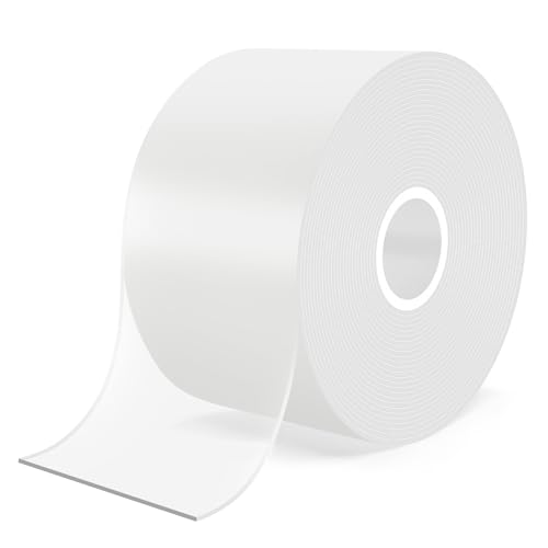 Gemi Doppelseitiges Klebeband Extra Stark Nano Tape 5m X 50mm,3m Klebeband Doppelseitig Extra Stark,Doppelseitiges Klebeband Transparent,Double Sided Tape für Wand und Autos, 3m Klebebands von Gemi