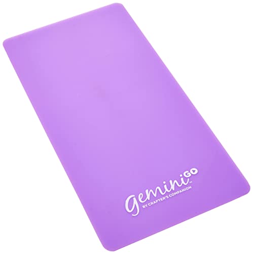 Gemini 549092 Accessories-Rubber Embossing Mat Go Zubehör-Gummimatte Prägen 7,6 x 15,2 cm Schwarz-Black, 3 x 6-Inch von Gemini