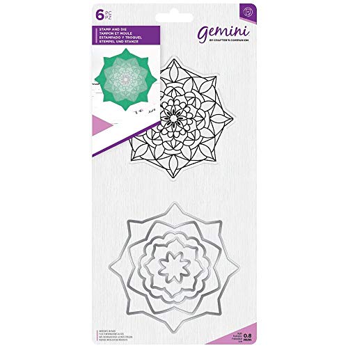 Gemini GEM-STD Stempel und Stanzformen-Set, Aura, silber, Einheitsgröße von Gemini