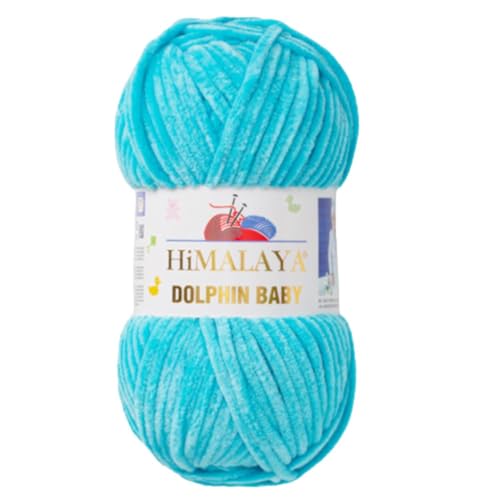 Genel Samtgarn 80315 Türkis, Polyester-Acryl-Mischung, Garn, 100g, 120mt-131 Yards, 6.5mm Nadelstärke, 4.5mm Häkelnadel, Winter-Herbst, Herren, Damen, Kinder, Heimtextilien von Genel