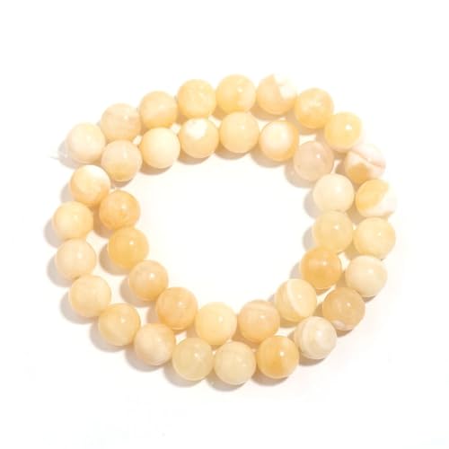 1 Strang Naturstein-Jadeperlen, runde Steine, Perlen, lose Edelsteine für DIY-Armbänder, Halsketten, 10 mm 1 Strang Naturstein-Jadeperlen, runde Steine, Perlen, lose Edelsteine für DIY-Armbänder, Halsketten, 10 mm von Generic