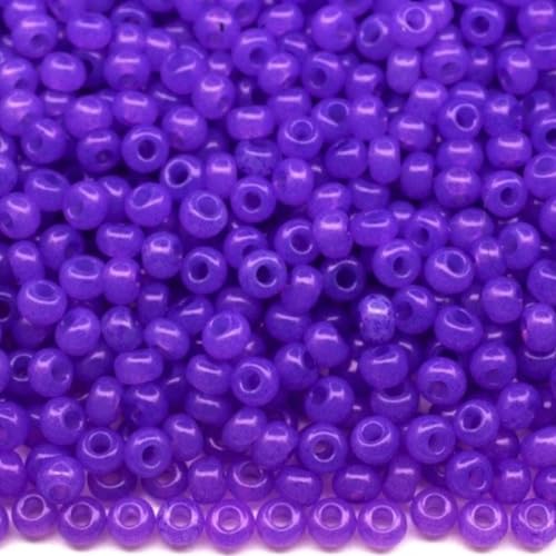 10/0 02623 Tschechische Glasperlen Rocailles Lila Alabaster - Solgel gefärbt Verpackung 2250 Stück Gewicht 25 Gramm Perlen Größe 2,3 mm Zum Perlensticken und Herstellen von Schmuck 10/0 02623 Tschechische Glasperlen Rocailles Lila Alabaster - Solgel gefärbt Verpackung 2250 Stück Gewicht 25 Gramm Perlen Größe 2,3 mm Zum Perlensticken und Herstellen von Schmuck von Generic