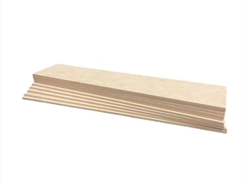 10 Stück MDF-Zeichentafeln, 29,7 x 5,7 cm von Generic