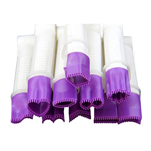 10 Stück Spitzenpinzette Clips, Kuchen Spitze Clip Cake Crimper Kuchen Cupcake Cookie, Kuchen Topper Fondant-spitzenclip Randbeschnitt Fondant-Werkzeuge Cakesicles Schimmel Kuchen Druckform (Purple) von Generic