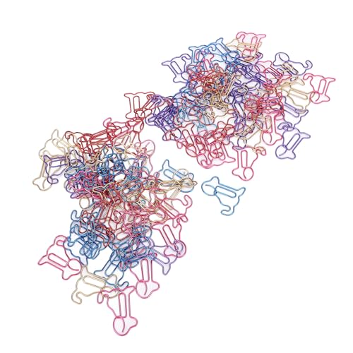 100 Stück Büroklammern in 5 Verschiedenen Farben, Tier-Lesezeichen-Clip für Zuhause von Generic