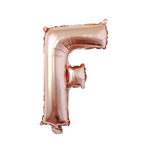 100cm Roségold Folienballon Buchstabe F zur Heliumbefüllung von Generic