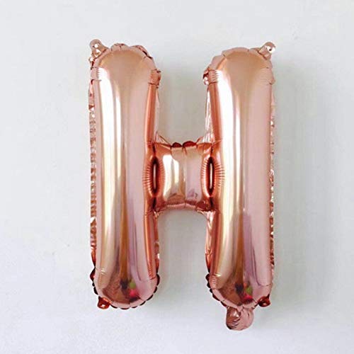 100cm XXL Folienballon Buchstabe Rosegold-H- von Generic