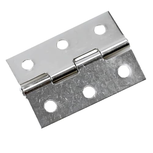 10er-Pack Hardware Edelstahl Scharnier Türverbinder Schublade 6 Befestigungslöcher Möbel Bücherregal Fenster Schrank Home von Generic