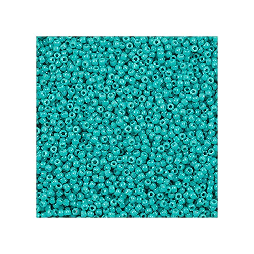 10g TOHO Rocailles 8/0, opak Türkis (# 55) (TOHO seed beads 8/0, Opaque Turquoise (#55)) Japanishe Glas Rund Perlen von Generic