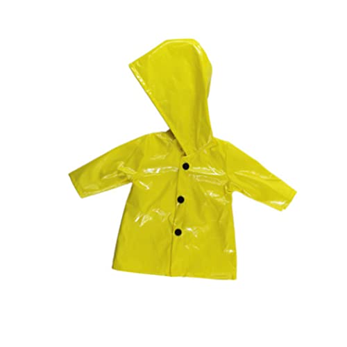 18 Zoll Puppe Regenmantel gelbe Regenjacke Doll Kleidung für 18 Zoll Mädchen Puppen. von Generic