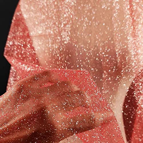 1m*150 cm Sparkly Stoff Fabrics Pailletten Stoffe Tüll Spitze Stoff Netzstoff von The Fabrics Hochzeitszubehör Sparkly Stoff für DIY handgemachte Kleidung Hochzeit Kleid Home Decor von Generic