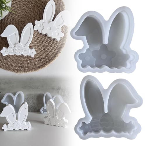 2 Formen Silikonformen Gießformen Ostern Silikonform Osterhase Silikonform Ostern Silikonformgussform Formen Ostergussform 1PC (A) von Generic