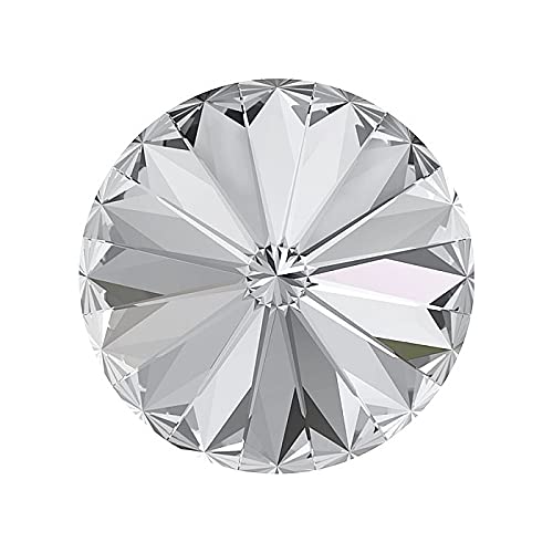 2 stk Swarovski 1122 Rivoli Chaton Kristalle Steine, F-Kristall, 12 mm von Generic