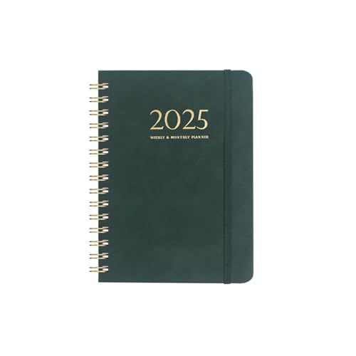 2025 Plan Notebook 2025 von Januar bis Dezember Notizblock Zeitplan für Studenten Lehrer Hausfrauen Schulblock 1. Klasse (F, 21cm) von Generic