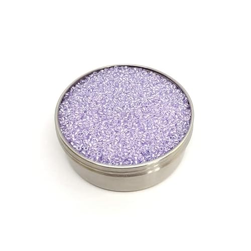 20g Rocailles Preciosa Samenperlen Kristallperlen Pastell violett, 6/0 (Rocailles PRECIOSA seed beads crystal pearl pastel violet) von generic