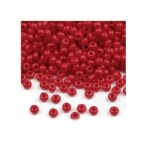 20g Rocailles Preciosa-Samenperlen rot, 8/0 (Rocailles PRECIOSA seed beads red) von generic