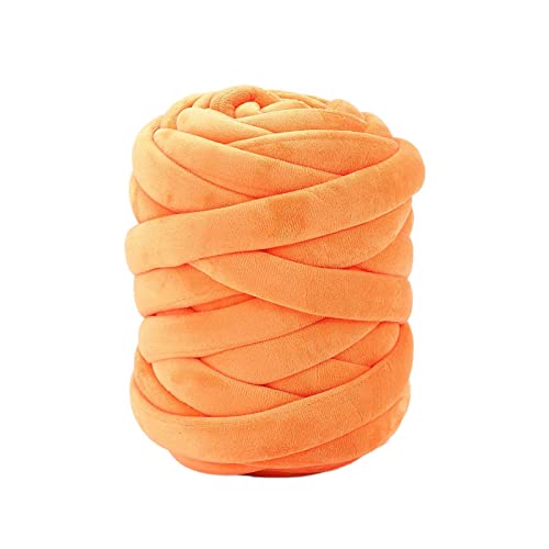 250 g dickes Garn, sperriges Garn, Riesengarn, Jumbo-Röhrengarn für , DIY-Wurfkissen , Orange von NEW GAMES ORDER