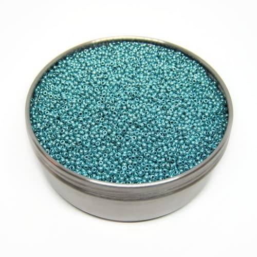 250g Rocailles Preciosa Samenperlen Metallic Blue, 10/0 (Rocailles PRECIOSA seed beads metallic blue) von generic