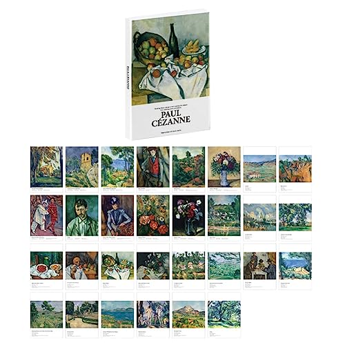 30 Stück 1 Set Paul Cezanne Gemälde Postkarten Vintage Europäische Klassische Nachrichtenkarten Blanko-Grußkarten Dekoration Karten von Generic