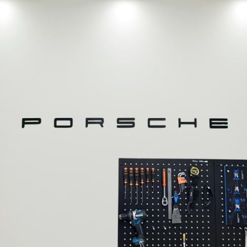 3D-gedruckte Buchstaben - Exklusive Autodekoration - Maßgeschneiderte Garage Wandkunst - kompatibel mit Porsche von Generic