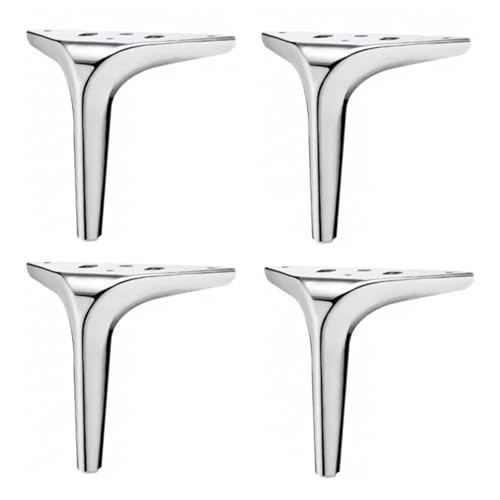 4 Stück Möbelbeine, Möbelfüße aus Metall, Moderne dreieckige Möbelfüße aus Metall, DIY-Ersatz-Möbelbeinstützfuß für Sofas, Couchtische, Schränke, Kleiderschränke, Betten (180 mm (7 Zoll), SI 4 Stück Möbelbeine, Möbelfüße aus Metall, Moderne dreieckige Möbelfüße aus Metall, DIY-Ersatz-Möbelbeinstützfuß für Sofas, Couchtische, Schränke, Kleiderschränke, Betten (180 mm (7 Zoll), SI von Generic