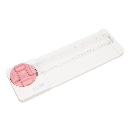 4-in-1-Papierschneider, Sicherer und Zuverlässiger, Vielseitiger Papierschneider mit 230 Mm Breite für Zuhause, Schule, Studio (PINK) von Generic