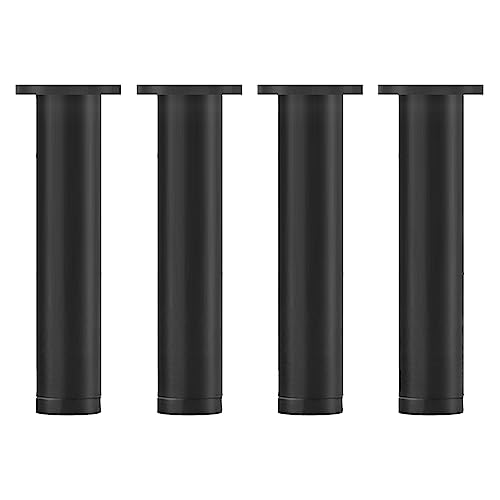 4 verstellbare Möbelbeine, Möbelbeine aus Metall, Couchfüße aus Aluminiumlegierung, DIY-Möbelersatzbeine, Sofastützfuß für Tisch, Stuhl, Schreibtisch, Schrank (340 mm, schwarz) von Generic