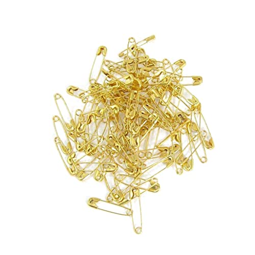 50 kleine Goldstahl Mini Sicherheitsnadeln 2cm 20mm Sehr praktisch und beliebt Praktisch und geschickt von Generic