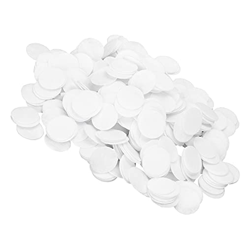 500 Stück Weiße Runde Filzkreise, Vliesstoff, Rundes Stück, Stoffflocken, Zum Basteln (WHITE) von Generic