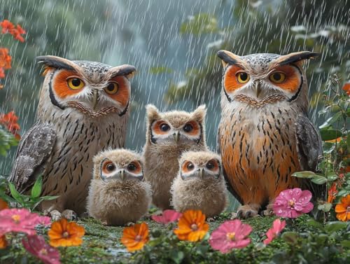 5D DIY Diamond Painting Bilder, Tiere Eulen Diamond Painting Kits für Erwachsene Anfänger und Kinder, Mosaikherstellung Strass Full Drill Stickerei, Geschenk für Heimdekoration 25x40cm S-100 5D DIY Diamond Painting Bilder, Tiere Eulen Diamond Painting Kits für Erwachsene Anfänger und Kinder, Mosaikherstellung Strass Full Drill Stickerei, Geschenk für Heimdekoration 25x40cm S-100 von Generic