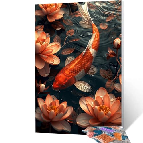 5D Diamond Painting Erwachsene Fisch, Blume Diamant Painting Bilder, DIY Full Drill Mosaikherstellung Cross Stitch Bastelset Erwachsene, Geschenke für Frauen, Dekor Wohnzimmer, 100x135cm model/-4650 5D Diamond Painting Erwachsene Fisch, Blume Diamant Painting Bilder, DIY Full Drill Mosaikherstellung Cross Stitch Bastelset Erwachsene, Geschenke für Frauen, Dekor Wohnzimmer, 100x135cm model/-4650 von Generic
