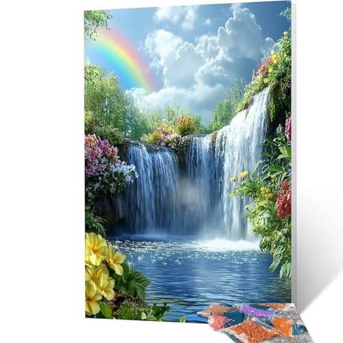 5D Diamond Painting Erwachsene Stürze, Natur Diamant Painting Bilder, DIY Full Drill Mosaikherstellung Cross Stitch Bastelset Erwachsene, Geschenke für Frauen, Dekor Wohnzimmer, 100x135 cm model/-5280 5D Diamond Painting Erwachsene Stürze, Natur Diamant Painting Bilder, DIY Full Drill Mosaikherstellung Cross Stitch Bastelset Erwachsene, Geschenke für Frauen, Dekor Wohnzimmer, 100x135 cm model/-5280 von Generic