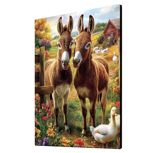5D Diamond Painting Esel Vollbohrer Diamant Malen Nach Zahlen Ente mit Diamond Painting Zubehör Set, Diamant Cross Stitch Stickerei Bastelset Erwachsene für Deko Wohnzimmer 80 x 110 cm 1ZSH-5548 5D Diamond Painting Esel Vollbohrer Diamant Malen Nach Zahlen Ente mit Diamond Painting Zubehör Set, Diamant Cross Stitch Stickerei Bastelset Erwachsene für Deko Wohnzimmer 80 x 110 cm 1ZSH-5548 von Generic