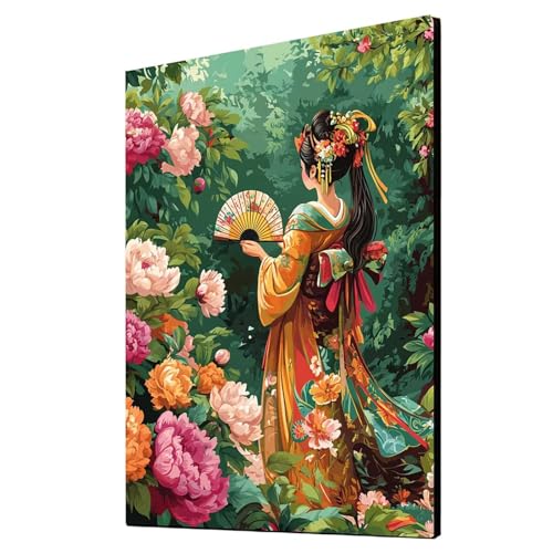 5D Diamond Painting Geisha Vollbohrer Diamant Malen Nach Zahlen Blume mit Diamond Painting Zubehör Set, Diamant Cross Stitch Stickerei Bastelset Erwachsene für Deko Wohnzimmer 70x95 cm 1ZSH-8677 5D Diamond Painting Geisha Vollbohrer Diamant Malen Nach Zahlen Blume mit Diamond Painting Zubehör Set, Diamant Cross Stitch Stickerei Bastelset Erwachsene für Deko Wohnzimmer 70x95 cm 1ZSH-8677 von Generic